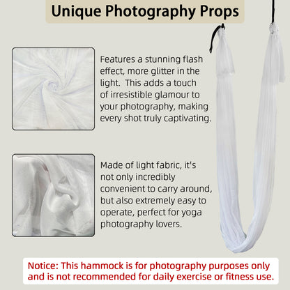6 Meters Transparent Aerial Yoga Hammock Set