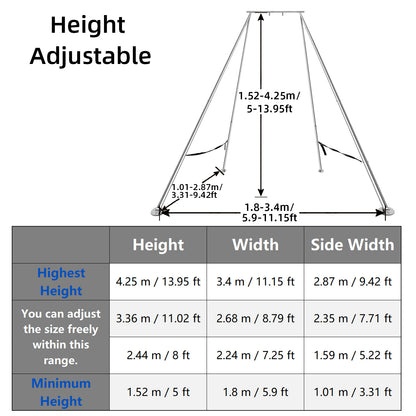 4.25 meters Aerial Rig Aerial Yoga Equipment