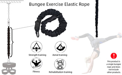 80KG Natural Latex Heavy Bungee Resistance Cord Bungee Fitness Cord