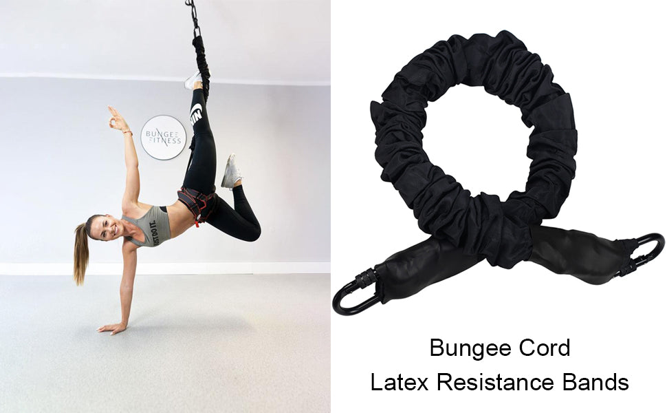 80KG Natural Latex Heavy Bungee Resistance Cord Bungee Fitness Cord