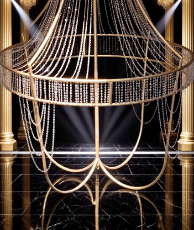 Gold Buld Aerial Hoop