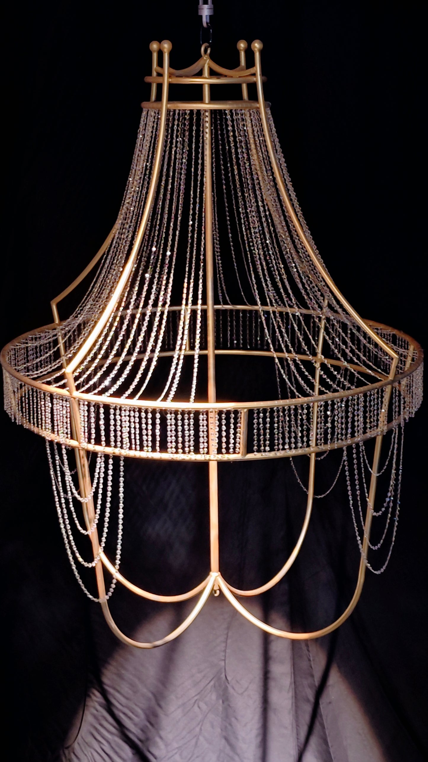 Gold Buld Aerial Hoop