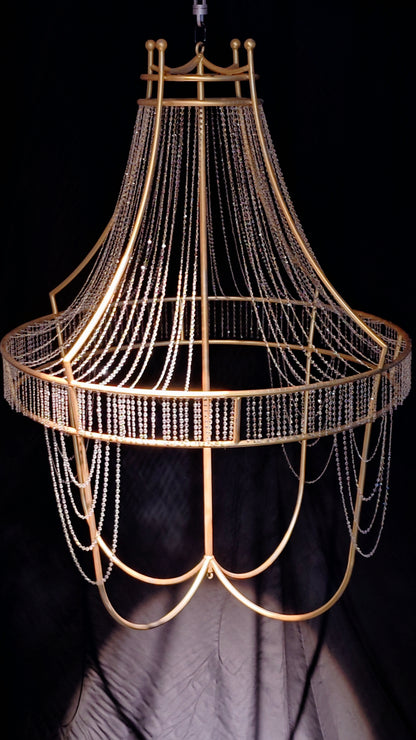Gold Buld Aerial Hoop