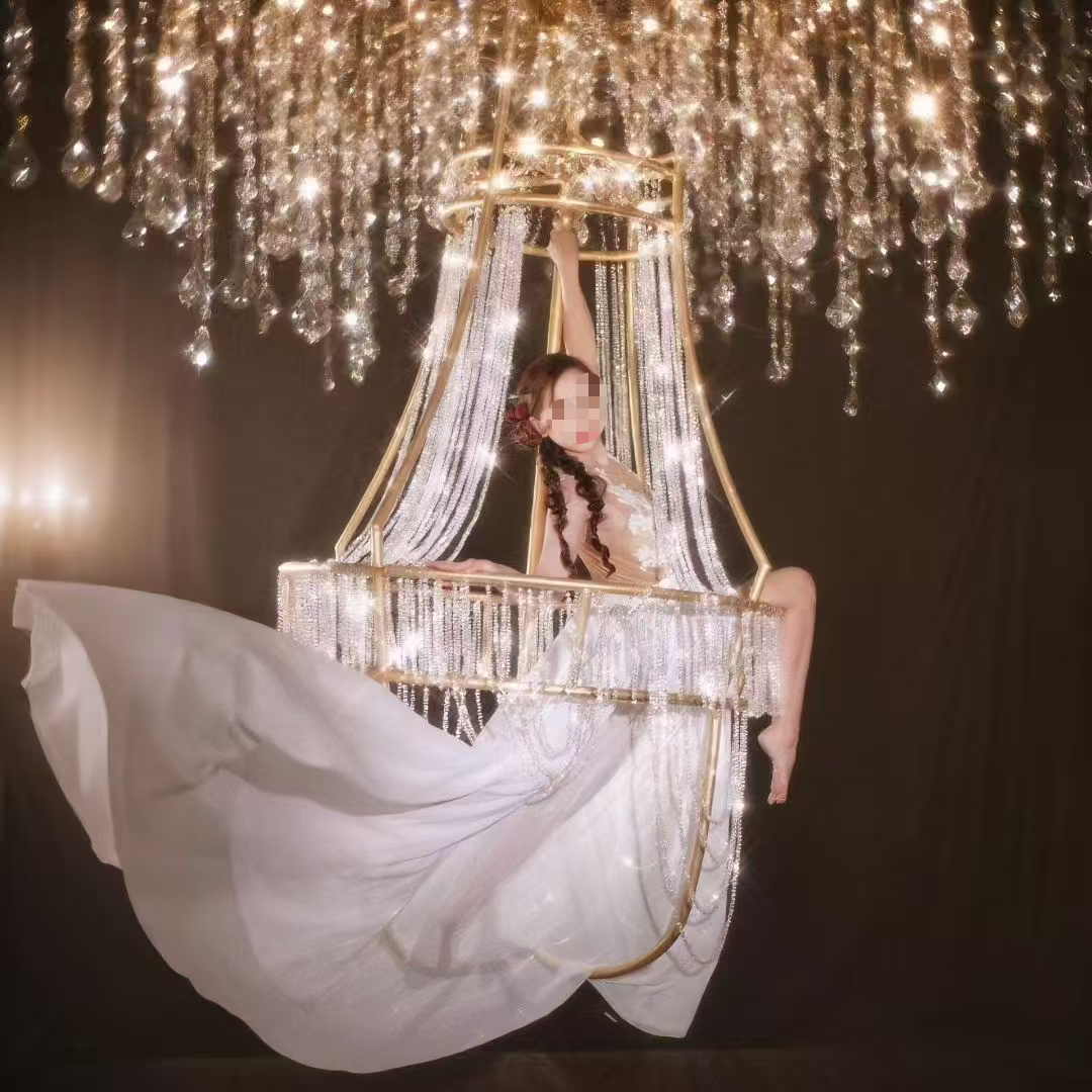 Gold Buld Aerial Hoop