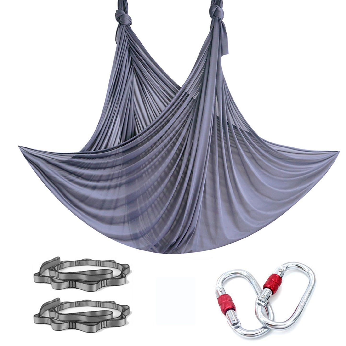 5 meters Yoga Hammock Set Aerial Yoga Nylon Fabric Yoga Silk Swing with Handware for GYM Indoor Yoga Studio