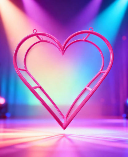 Upgraded Double-Layer Heart Hoop Lyra