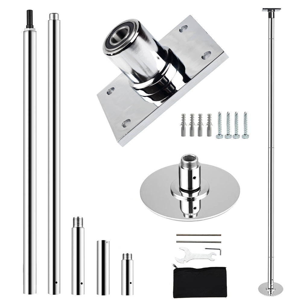 45mm Fixed Dance Pole Set 2.7 Meters Spinning Static Pole Dance Kit